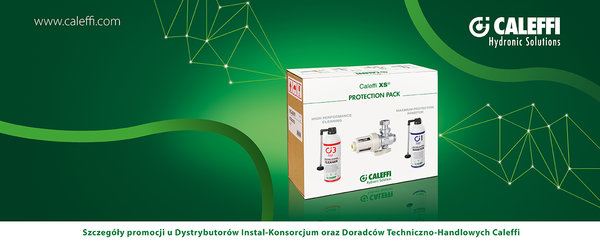 Caleffi – zestaw dla całkowitej ochrony instalacji przed zanieczyszczeniami