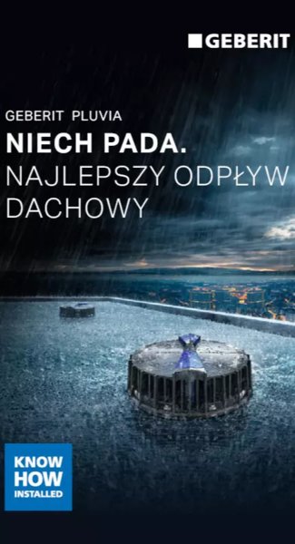 Nowe wpusty systemu Geberit Pluvia - dlaczego warto?