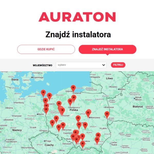 AURATON - Znajdź przeszkolonego instalatora w swojej okolicy