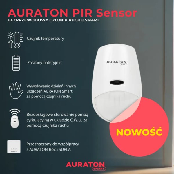 AURATON - PIR Sensor w systemie Smart