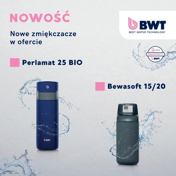 BWT - Dwa nowe zmiękczacze - nowoczesne rozwiązania dla komfortu wody