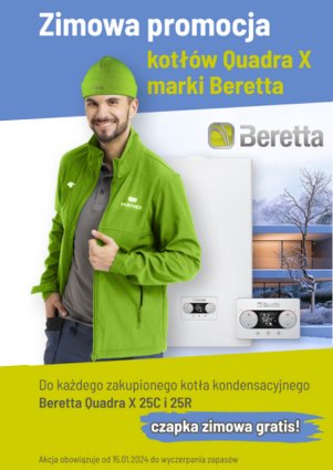 BERETTA – Zimowa promocja kotłów Quadra X – PROMOCJA