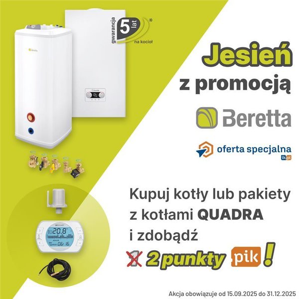 BERETTA - Jesień z promocją na kotły QUADRA