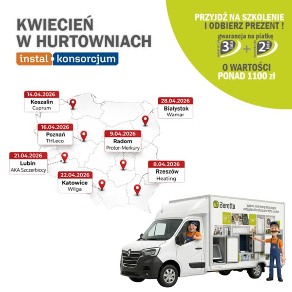 BERETTA - Beretta Show Truck w hurtowniach Grupy Instal-Konsorcjum