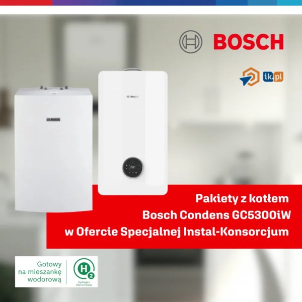 BOSCH - Pakiety z kotłem Bosch Condens GC5300iW w Ofercie Specjalnej