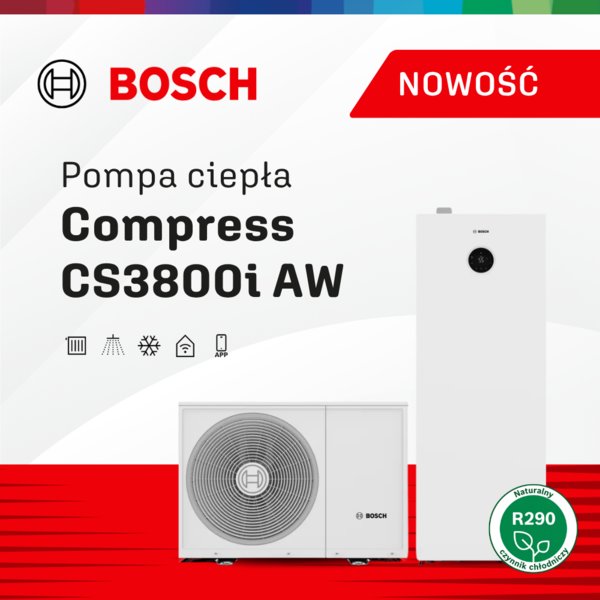 BOSCH - Powietrzna pompa ciepła Compress CS3800i AW
