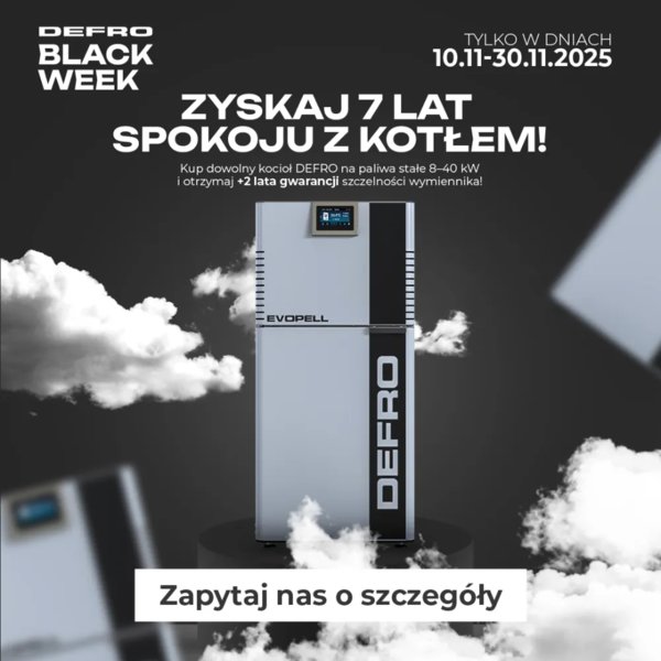 DEFRO - Black Week. 7 lat gwarancji