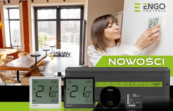 ENGO CONTROLS - Bezprzewodowa seria do sterowania temperaturą ENGO Controls - NOWOŚĆ