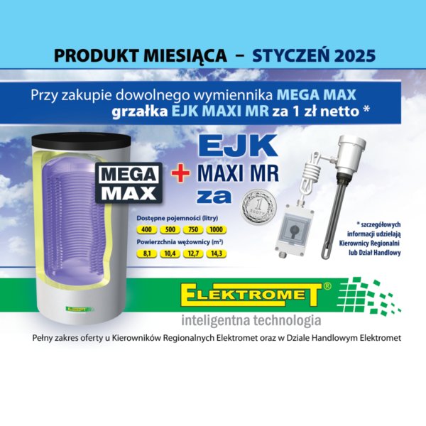 ELEKTROMET - Produkt miesiąca styczeń 2025 - NOWOŚĆ