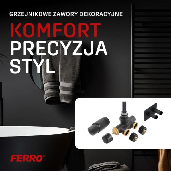 FERRO – Nowe grzejnikowe zawory dekoracyjne