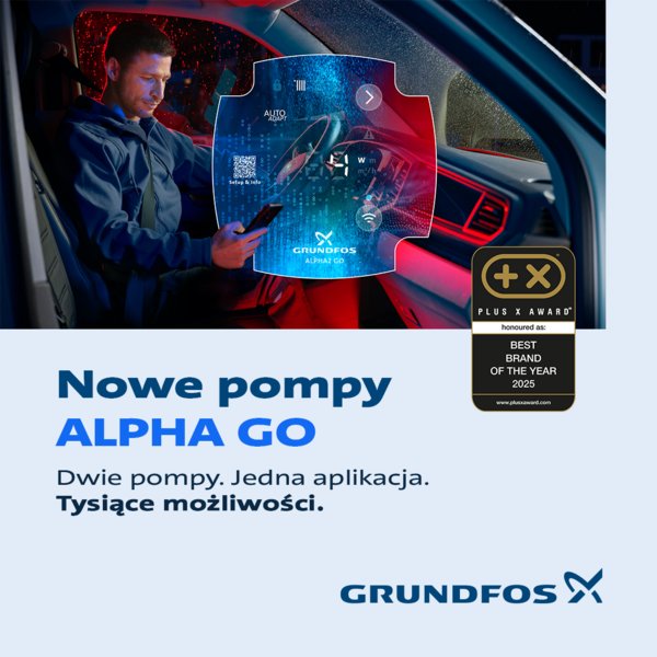 GRUNDFOS - ALPHA GO czyli dwie pompy, Jedna aplikacja i tysiące możliwości.