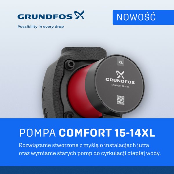 GRUNDFOS - COMFORT 15-14 XL czyli nowa era pomp cyrkulacyjnych