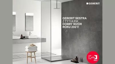 Brodzik Geberit Sestra nagodzony w Konkursie Dobry Wzór 2021!  (NEWS)