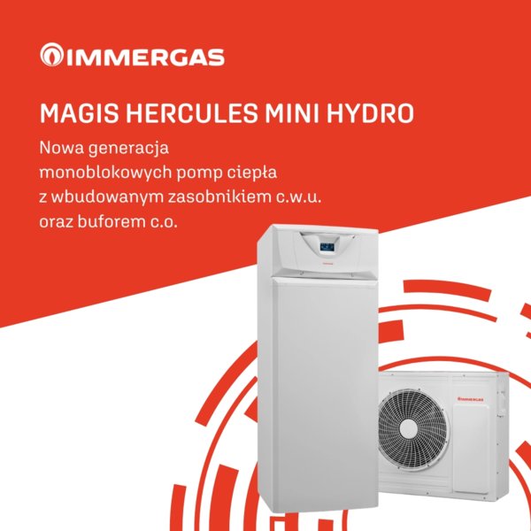 IMMERGAS - Pompy ciepła MAGIS HERCULES MINI HYDRO - NOWOŚĆ