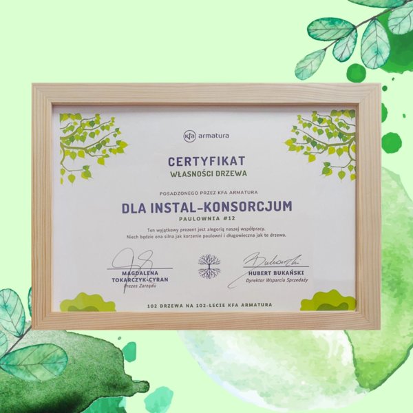 KFA ARMATURA - 102 drzewa na 102-lecie - WYDARZENIE