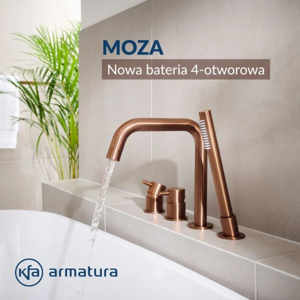 KFA ARMATURA – Bateria wannowa 4-otworowa MOZA