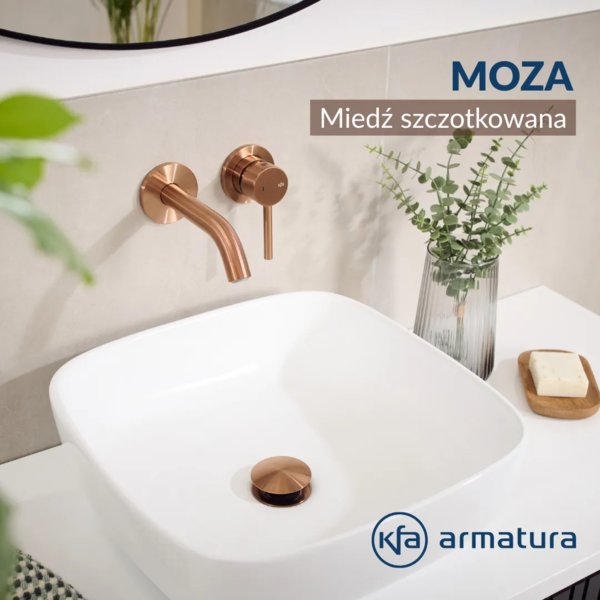 KFA ARMATURA – Baterie MOZA w nowym kolorze – BRUSHED ROSE GOLD