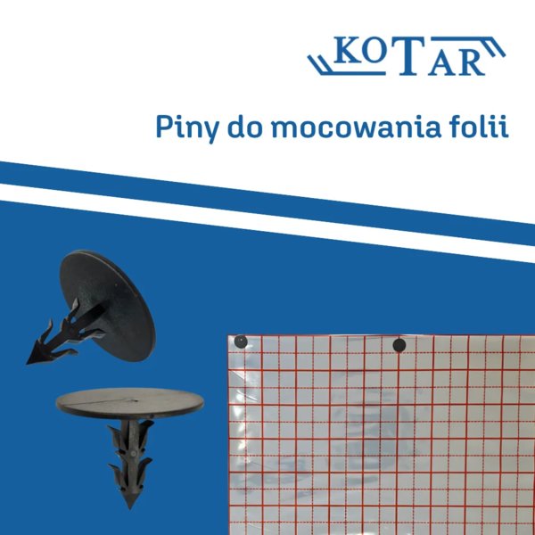 KOTAR - Piny do mocowania folii i tkaniny