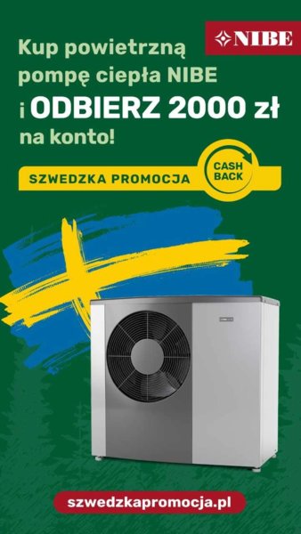 NIBE - Trwa wyjątkowa "Szwedzka Promocja - Cashback" - PROMOCJA