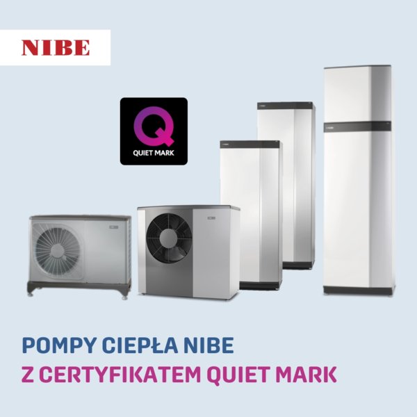 NIBE - Pompy ciepła z certyfikatem QUIET MARK - NEWS