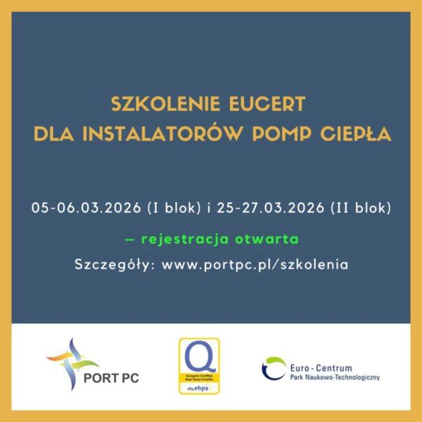 PORT PC - Szkolenie EUCERT dla instalatorów pomp ciepła