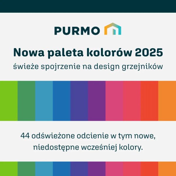 PURMO - Nowa paleta kolorów 2025