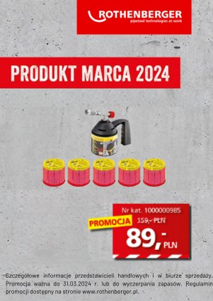 ROTHENBERGER – Produkt miesiąca marzec 2024 – PROMOCJA
