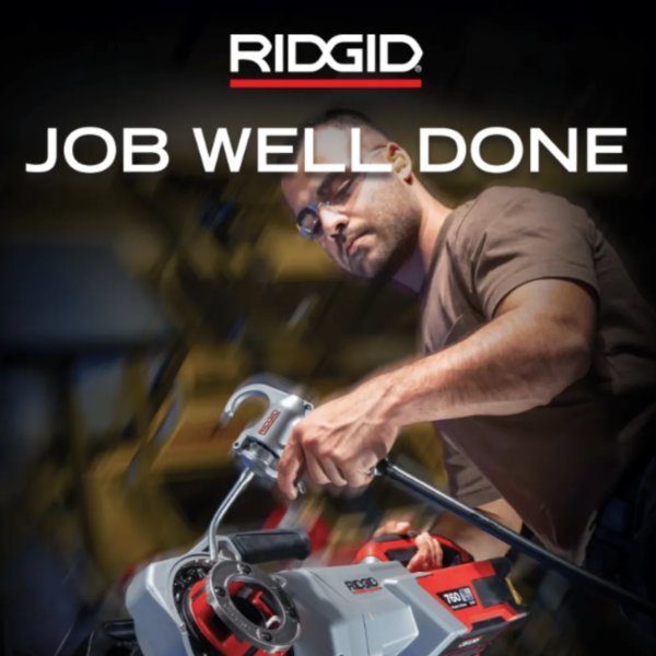 RIDGID - Job Well Done z narzędziami do przygotowywania rur