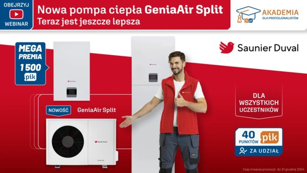 SAUNIER DUVAL - Nowa pompa ciepła GeniaAir Split - teraz jest jeszcze lepsza