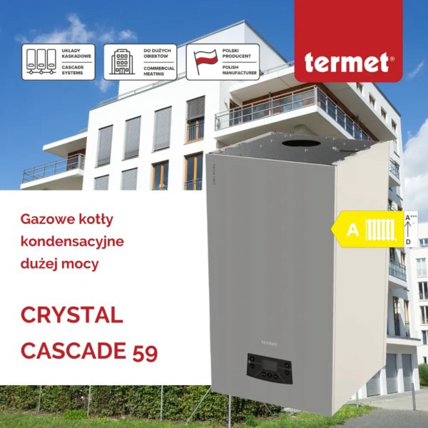 TERMET - Nowe kotły gazowe CRYSTAL CASCADE 59
