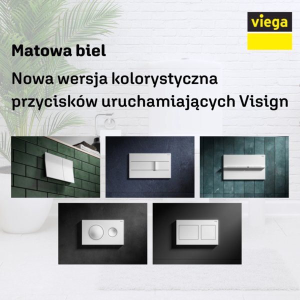 VIEGA - Nowa wersja kolorystyczna przycisków uruchamiających Visign - NOWOŚĆ