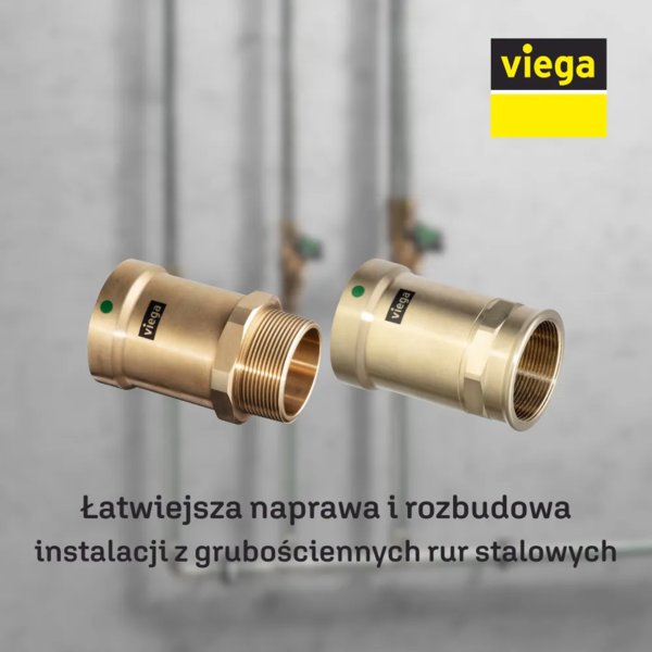 VIEGA - Nowe złączki przejściowe Viega Megapress do instalacji wody użytkowej