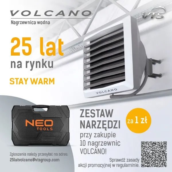 VTS - Promocja na 25-lecie nagrzewnic VOLCANO na rynku