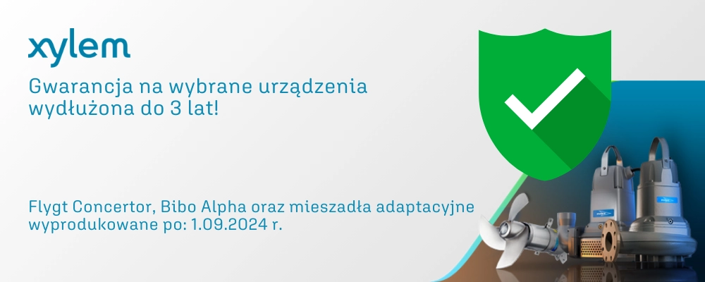 Wydłużona gwarancja Xylem - banner