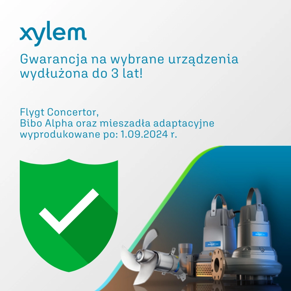 Wydłużona gwarancja Xylem - banner mobilny