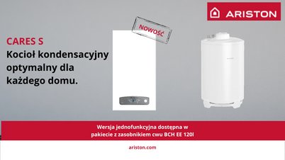 Poznaj nowy kocioł kondensacyjny - ARISTON Cares S (NOWOŚĆ)