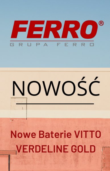 Nowość -  Baterie VITTO VERDELINE GOLD