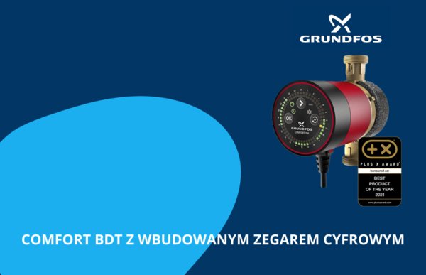 Wybierz nowoczesne domowe pompy cyrkulacyjne GRUNDFOS i ciesz się tańszą ciepłą wodą