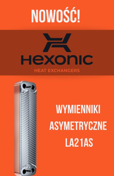 Premiera wymienników asymetrycznych od HEXONIC!