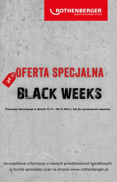ROTHENBERGER - Oferta Specjalna BLACK WEEKS - PROMOCJA