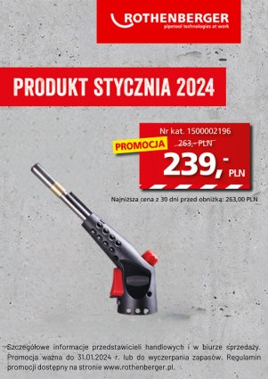 ROTHENBERGER – Produkt miesiąca styczeń 2024 – PROMOCJA