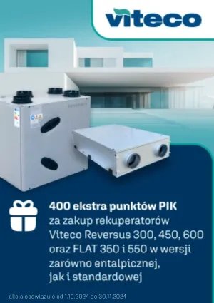 VITECO - Akcja Specjalna PIK na rekuperację Viteco - PROMOCJA