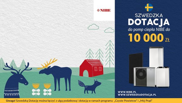 NIBE - Szwedzka dotacja do pomp ciepła NIBE do 10000 zł”