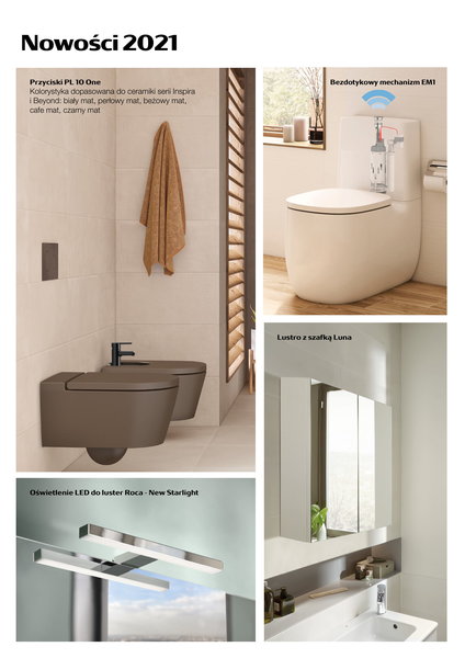 Roca - nowości produktowe 2021 r.