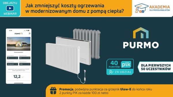 PURMO - Jak zmniejszyć koszty ogrzewania w modernizowanym domu z pompą ciepła?