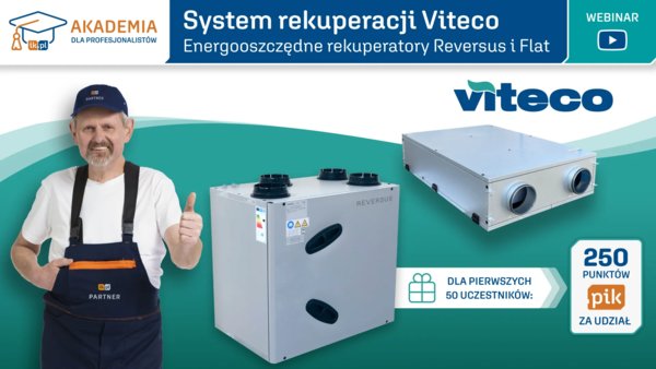 System rekuperacji Viteco - energooszczędne rekuperatory Reversus i Flat -  Akademia IK dla Profesjonalistów