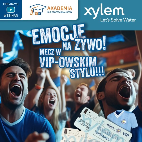 Zwiększ wiedzę o pompach Concept i Xylem. Wygraj bilety na mecz Man City!