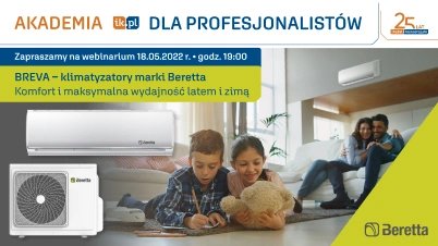 BREVA - klimatyzatory marki Beretta. Komfort i maksymalna wydajność latem i zimą - Akademia IK dla Profesjonalistów 