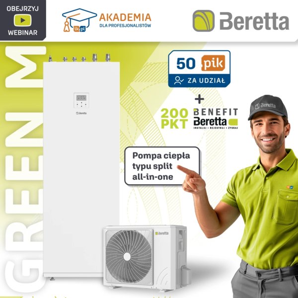 BERETTA - Tower Green M – Nowa generacja komfortu. Pompa ciepła typu split all-in-one