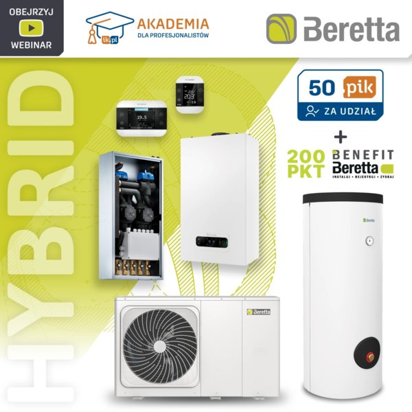 BERETTA - Hybrydowe rozwiązania marki Beretta. Kompletne systemy pomp ciepła i kotłów gazowych dla maksymalnej efektywności